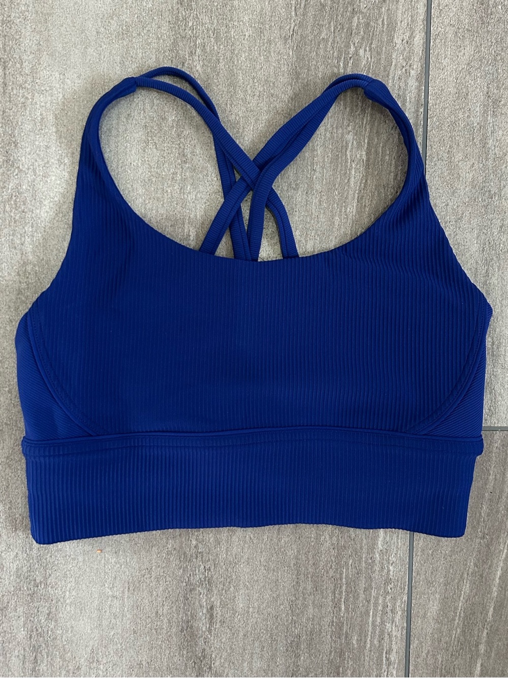 Lululemon Energy Bra Long Line Ribbed - Size 6